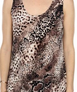 Jostar Online Stretchy Missy Tank Dress Print Plus, 703BN-TXP-W248 Plus Size