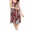 Jostar Women's Stretchy Missy Tank Dress Print Plus, 703BN-TXP-W249