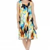 Plus Size Jostar Women's Stretchy Missy Tank Dress Print Plus, 703BN-TXP-W250
