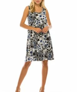 Jostar Women's Stretchy Missy Tank Dress Print Plus, 703BN-TXP1-W274
