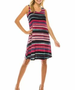 Dresses Jostar Women's Stretchy Missy Tank Dress Print-703BN-TRP1-W275