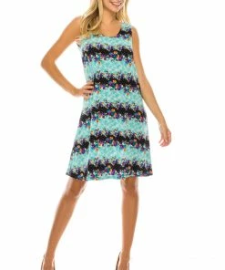 Jostar Women's Stretchy Missy Tank Dress Print-703BN-TRP1-W276
