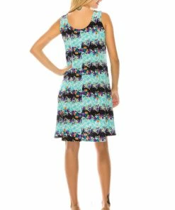 Jostar Women's Stretchy Missy Tank Dress Print Plus, 703BN-TXP-W276