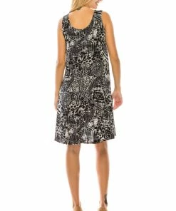 Jostar Women's Stretchy Missy Tank Dress Print-703BN-TRP1-W277