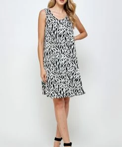 Jostar Women's Stretchy Missy Tank Dress Print, 703BN-TRP1-W289 Dresses