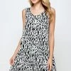 Jostar Women's Stretchy Missy Tank Dress Print, 703BN-TRP1-W289 Dresses