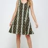 Jostar Women's Stretchy Missy Tank Dress Print-703BN-TRP1-W290 Short Length