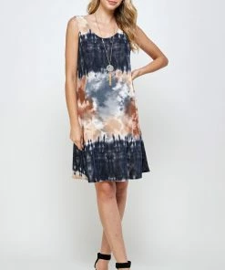 Dresses Jostar Women's Stretchy Missy Tank Dress Print-703BN-TRP1-W294