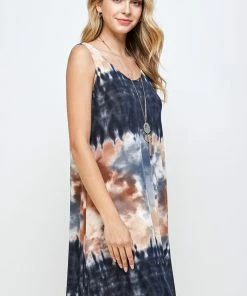 Plus Size Jostar Women's Stretchy Missy Tank Dress Print Plus, 703BN-TXP-W294