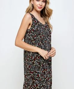 Jostar Women's Stretchy Missy Tank Dress Print Plus, 703BN-TXP-W295 Plus Size