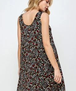 Jostar Women's Stretchy Missy Tank Dress Print Plus, 703BN-TXP-W295 Plus Size