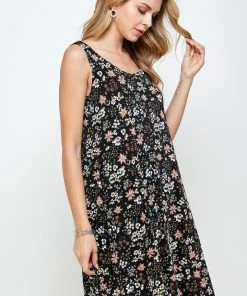 Jostar Women's Stretchy Missy Tank Dress Print Plus, 703BN-TXP-W296