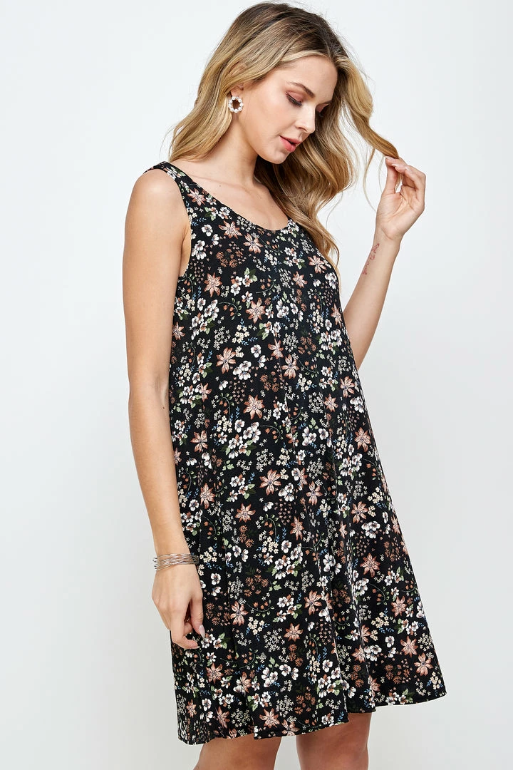 Jostar Women's Stretchy Missy Tank Dress Print Plus, 703BN-TXP-W296