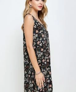 Short Length Jostar Women's Stretchy Missy Tank Dress Print-703BN-TRP1-W296