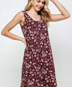 Jostar Women's Stretchy Missy Tank Dress Print Plus, 703BN-TXP-W683