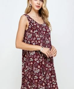 Short Length Jostar Women's Stretchy Missy Tank Dress Print-703BN-TRP1-W296