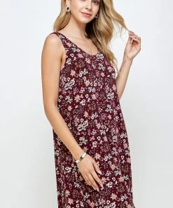 Short Length Jostar Women's Stretchy Missy Tank Dress Print-703BN-TRP1-W296