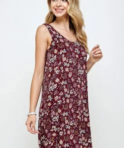 Jostar Women's Stretchy Missy Tank Dress Print Plus, 703BN-TXP-W683