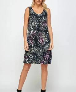 Jostar Women's Stretchy Missy Tank Dress Print-703BN-TRP1-W300 Dresses
