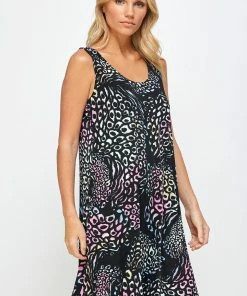 Jostar Women's Stretchy Missy Tank Dress Print-703BN-TRP1-W300 Dresses