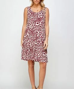 Jostar Women's Stretchy Missy Tank Dress Print Plus, 703BN-TXP-W302