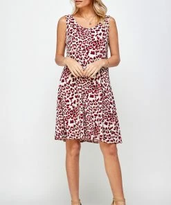 Jostar Women's Stretchy Missy Tank Dress Print Plus, 703BN-TXP-W302