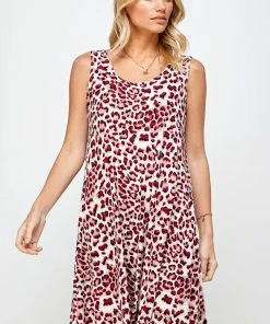 Jostar Women's Stretchy Missy Tank Dress Print Plus, 703BN-TXP-W302