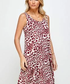 Jostar Women's Stretchy Missy Tank Dress Print-703BN-TRP1-W302 Dresses