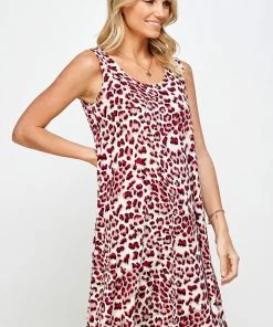 Jostar Women's Stretchy Missy Tank Dress Print-703BN-TRP1-W302 Dresses