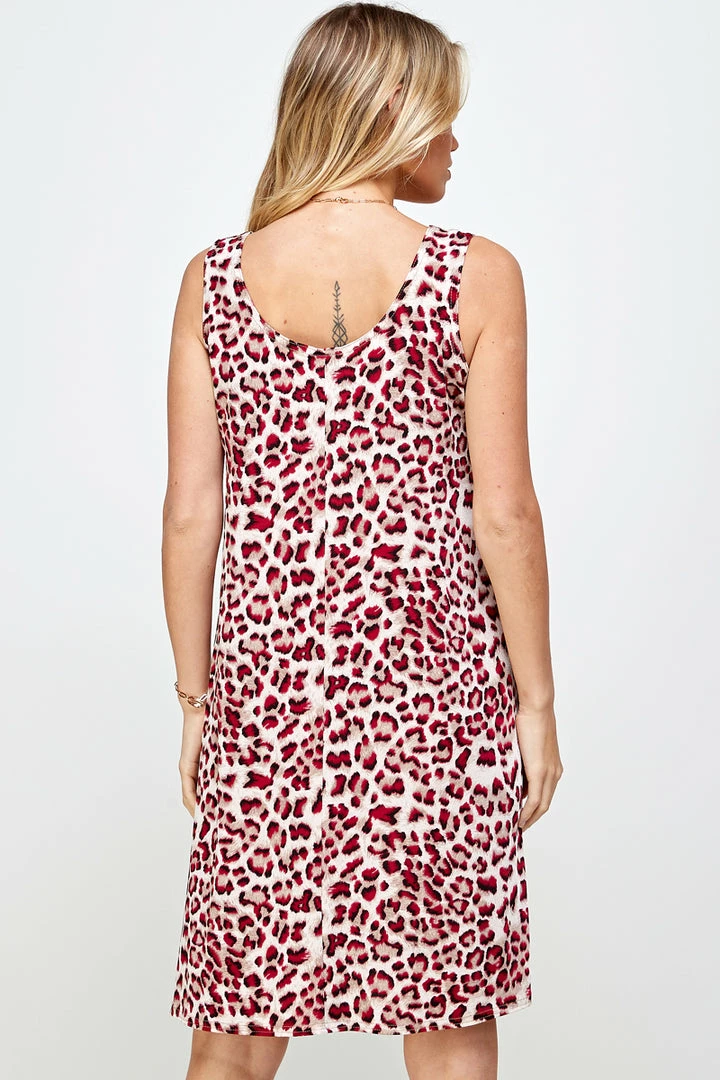 Jostar Women's Stretchy Missy Tank Dress Print-703BN-TRP1-W302 Dresses