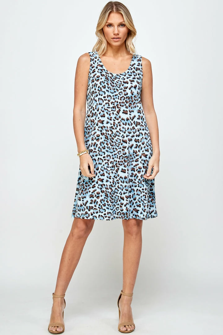 Jostar Women's Stretchy Missy Tank Dress Print-703BN-TRP1-W302 Dresses