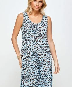 Jostar Women's Stretchy Missy Tank Dress Print-703BN-TRP1-W302 Dresses