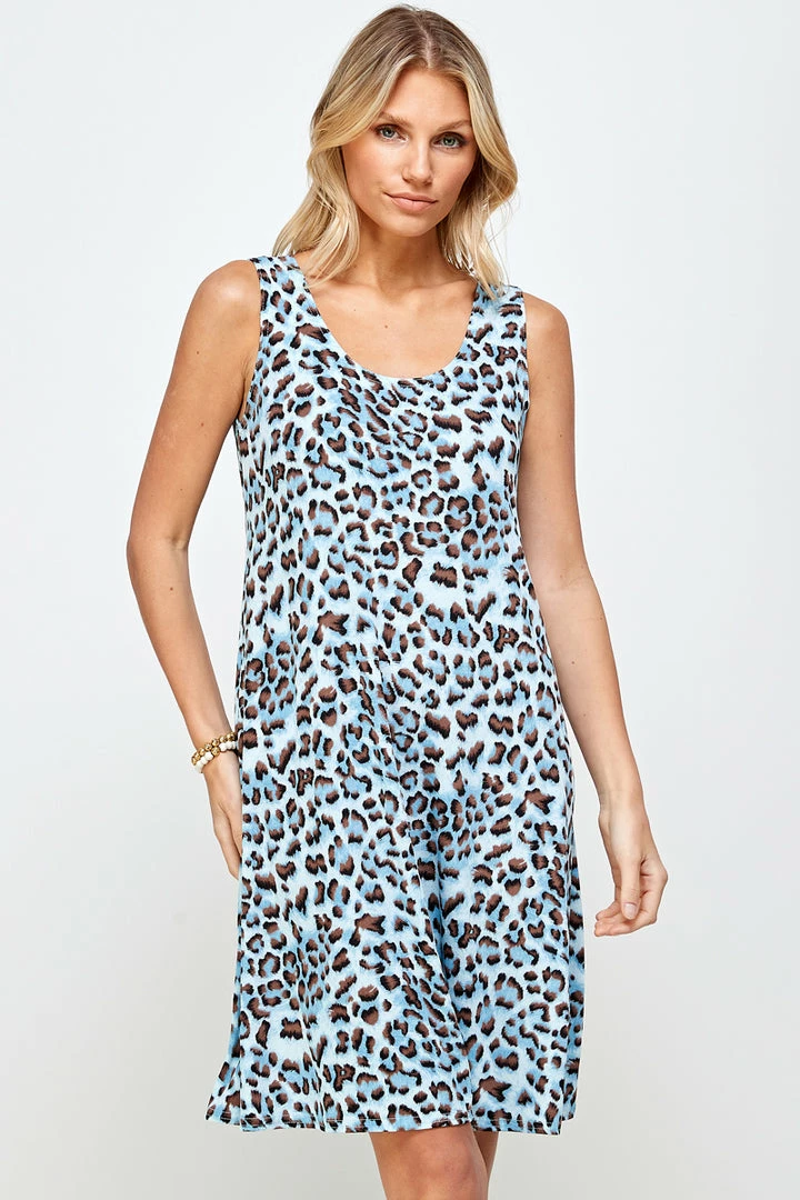 Jostar Women's Stretchy Missy Tank Dress Print-703BN-TRP1-W302 Dresses