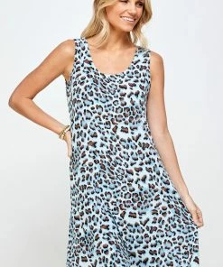 Jostar Women's Stretchy Missy Tank Dress Print Plus, 703BN-TXP-W302