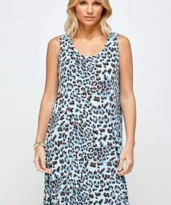 Jostar Women's Stretchy Missy Tank Dress Print Plus, 703BN-TXP-W302