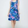 Jostar Women's Stretchy Missy Tank Dress Print- 703BN-TRP1-W305