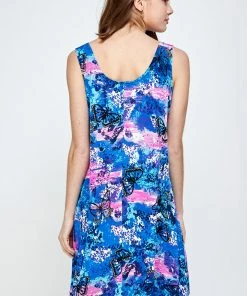 Jostar Women's Stretchy Missy Tank Dress Print- 703BN-TRP1-W305