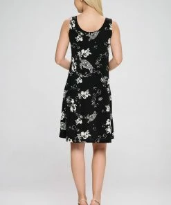 Jostar Women's Stretchy Missy Tank Dress Print Plus, 703BN-TXP-W308