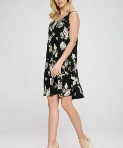 Jostar Online Jostar Women's Stretchy Missy Tank Dress Print Plus, 703BN-TXP-W309