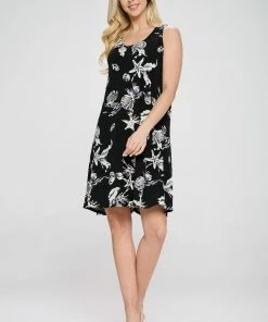 Dresses Jostar Women's Stretchy Missy Tank Dress Print-703BN-TRP1-W309