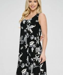 Dresses Jostar Women's Stretchy Missy Tank Dress Print-703BN-TRP1-W309