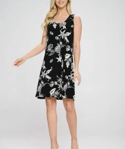 Dresses Jostar Women's Stretchy Missy Tank Dress Print-703BN-TRP1-W309