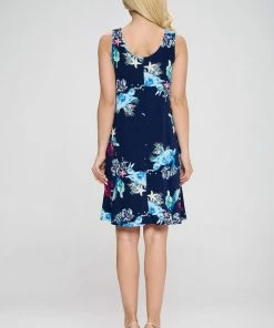 Jostar Women's Stretchy Missy Tank Dress Print Plus, 703BN-TXP-W310