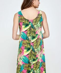 Jostar Women's Stretchy Missy Tank Dress Print Plus, 703BN-TXP-W311