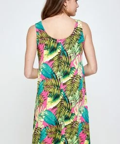 Jostar Women's Stretchy Missy Tank Dress Print- 703BN-TRP1-W311