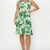 Jostar Women's Stretchy Missy Tank Dress Print Plus - 703BN-TRP1-W319
