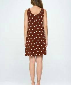 Jostar Plus Size Women's Stretchy Missy Tank Dress Print Plus- 703BN-TXP-W360