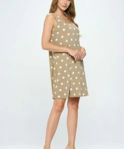 Jostar Online Dresses Stretchy Missy Tank Dress Print- 703BN-TRP1-W360