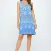 Jostar Online Stretchy Missy Tank Dress Print- 703BN-TRP1-W362
