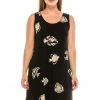 Jostar Women's Stretchy Missy Tank Dress Print Plus, 703BN-TXP-W036 Plus Size